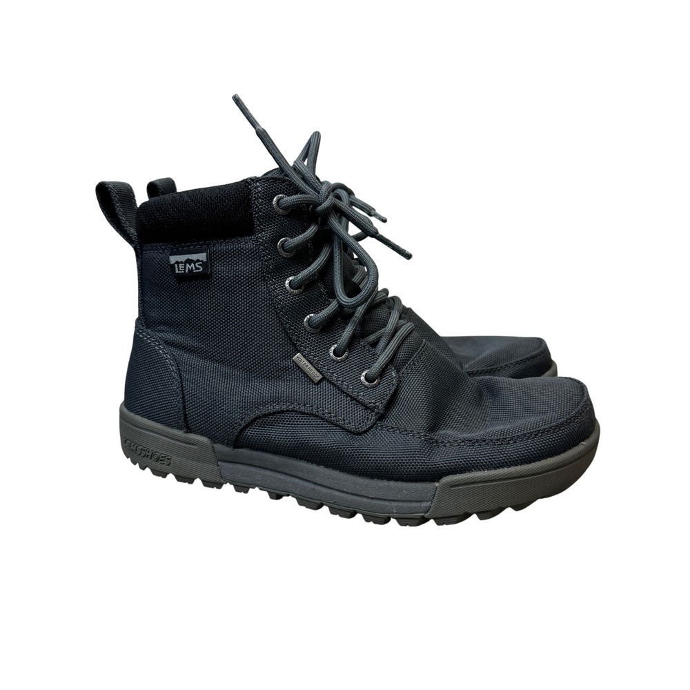 Lems Boulder Summit WP Waterproof Boots Nitro Gray Womens 6.5 Mens 5 Wide Toe